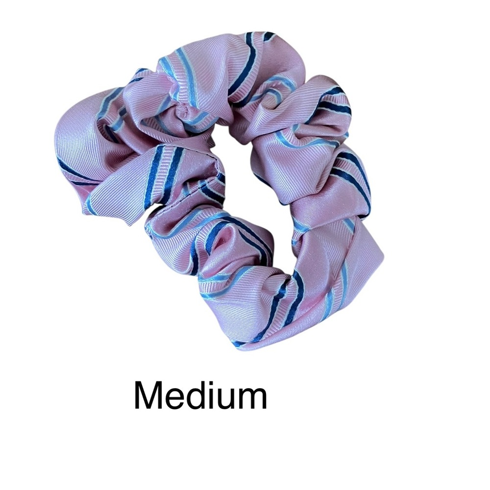 BN 100% Recycled Silk Handmade Scrunchies - Bundle of 3 - Picture 7 of 9